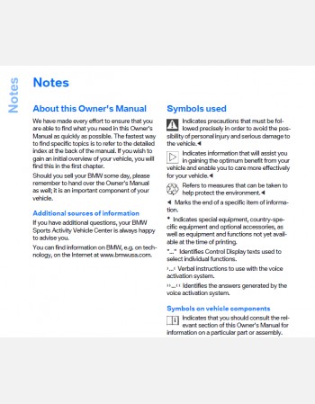 bmw x5 2011 owners manual